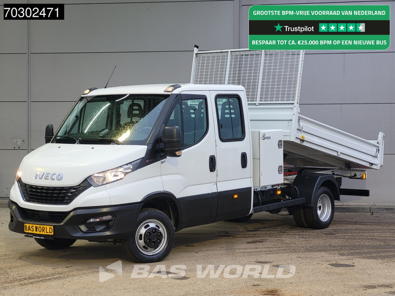 Iveco Daily 35C16 3.0L Kipper met Kist Dubbel Cabine Dubbellucht 3,5t Trekhaak 160PK Airco Cruise Euro6 Tipper Benne Kieper Airco Trekhaak C - Furgoneta basculante: foto 1 Iveco Daily 35C16 3.0L Kipper met Kist Dubbel Cabine Dubbellucht 3,5t Trekhaak 160PK Airco Cruise Euro6 Tipper Benne Kieper Airco Trekhaak C - Furgoneta basculante: foto 1
