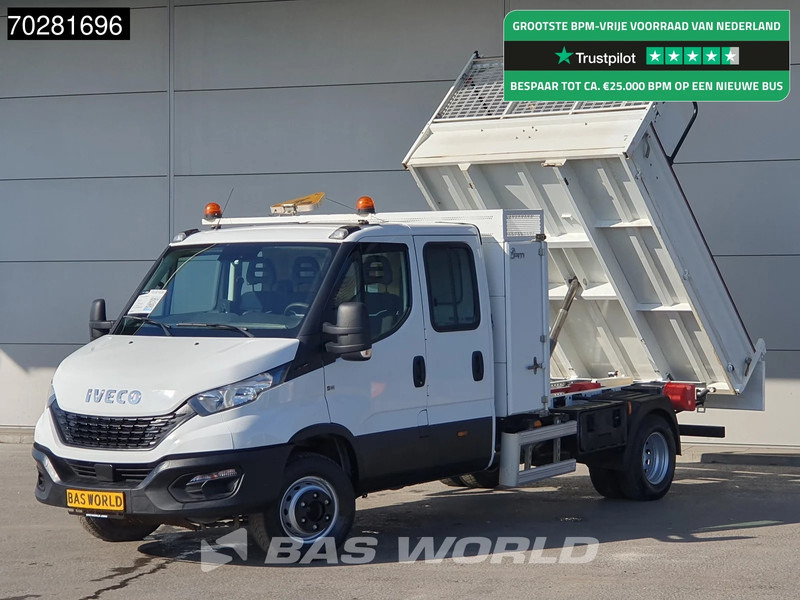Iveco Daily 70C18 3.0L Kipper Dubbel Cabine Dubbellucht 3,5t Trekhaak Airco Cruise Camera Zwaailampen Euro6 Tipper Benne Kieper 2m3 Airco Tr - Furgoneta basculante: foto 1 Iveco Daily 70C18 3.0L Kipper Dubbel Cabine Dubbellucht 3,5t Trekhaak Airco Cruise Camera Zwaailampen Euro6 Tipper Benne Kieper 2m3 Airco Tr - Furgoneta basculante: foto 1