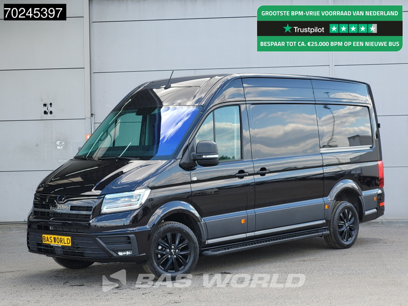 MAN TGE 3.180 Automaat Black Edition Dubbele Schuifdeur L3H3 Camera CarPlay LED Velgen L2H2 11m3 Airco Cruise control - Furgón: foto 1 MAN TGE 3.180 Automaat Black Edition Dubbele Schuifdeur L3H3 Camera CarPlay LED Velgen L2H2 11m3 Airco Cruise control - Furgón: foto 1