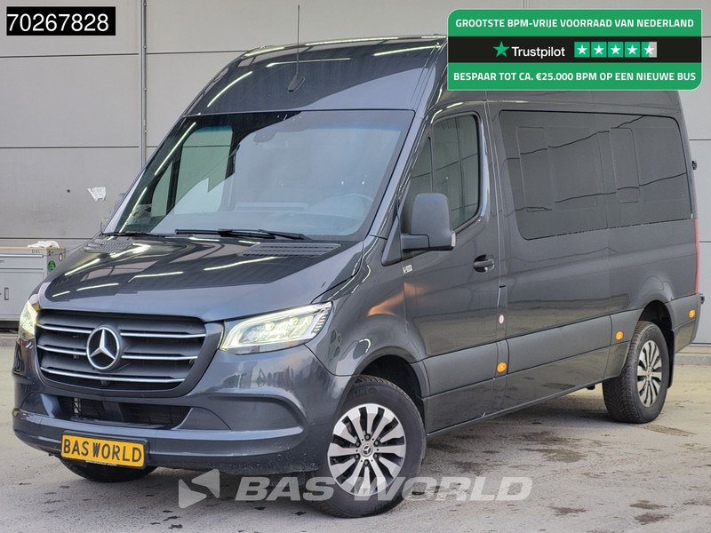 Minibús, Furgoneta de pasajeros Mercedes-Benz Sprinter 317 CDI Automaat Personenvervoer Taxi Standklima 360Cam Kombi Tourer Navi LED 10m3 Airco Trekhaak Cruise control: foto 1