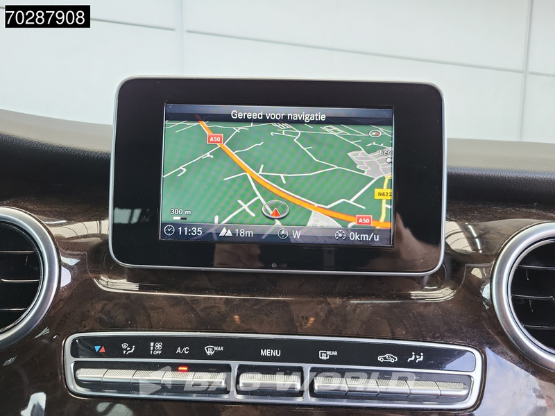 Furgoneta pequeña Mercedes-Benz V-Klasse 200 Dubbel Cabine 2 x Schuifdeur Leder LED L2H1 Trekhaak Navi Airco Camera Cruise Automaat Euro6 DC Doka Mixto L2 4m3 Airco Trek: foto 14