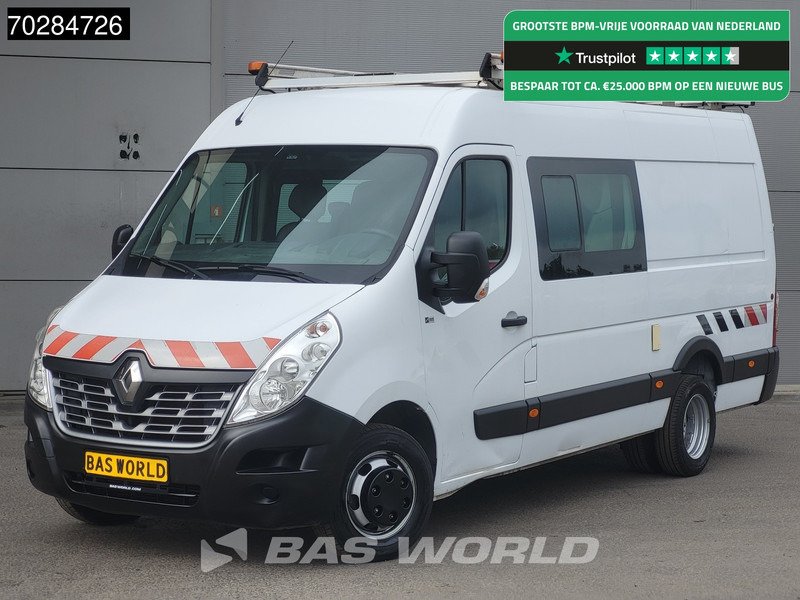 Renault Master 130pk Dubbel Cabine Dubbellucht L3H2 3,5t Trekhaak Airco Cruise Imperiaal Werkplaatsinrichting Euro6 DC Doka Mixto 8m3 Airco Trekhaak - Furgón: foto 1 Renault Master 130pk Dubbel Cabine Dubbellucht L3H2 3,5t Trekhaak Airco Cruise Imperiaal Werkplaatsinrichting Euro6 DC Doka Mixto 8m3 Airco Trekhaak - Furgón: foto 1