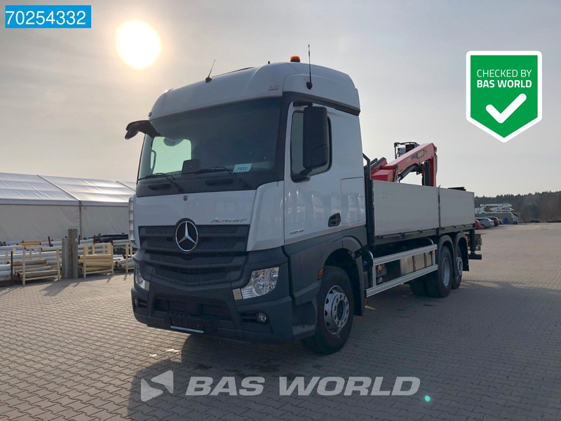 Mercedes-Benz Actros 2646 6X2 Palfinger PK 20.501 L Kran Crane Automatic Euro 6 - Camión caja abierta, Camión grúa: foto 1 Mercedes-Benz Actros 2646 6X2 Palfinger PK 20.501 L Kran Crane Automatic Euro 6 - Camión caja abierta, Camión grúa: foto 1