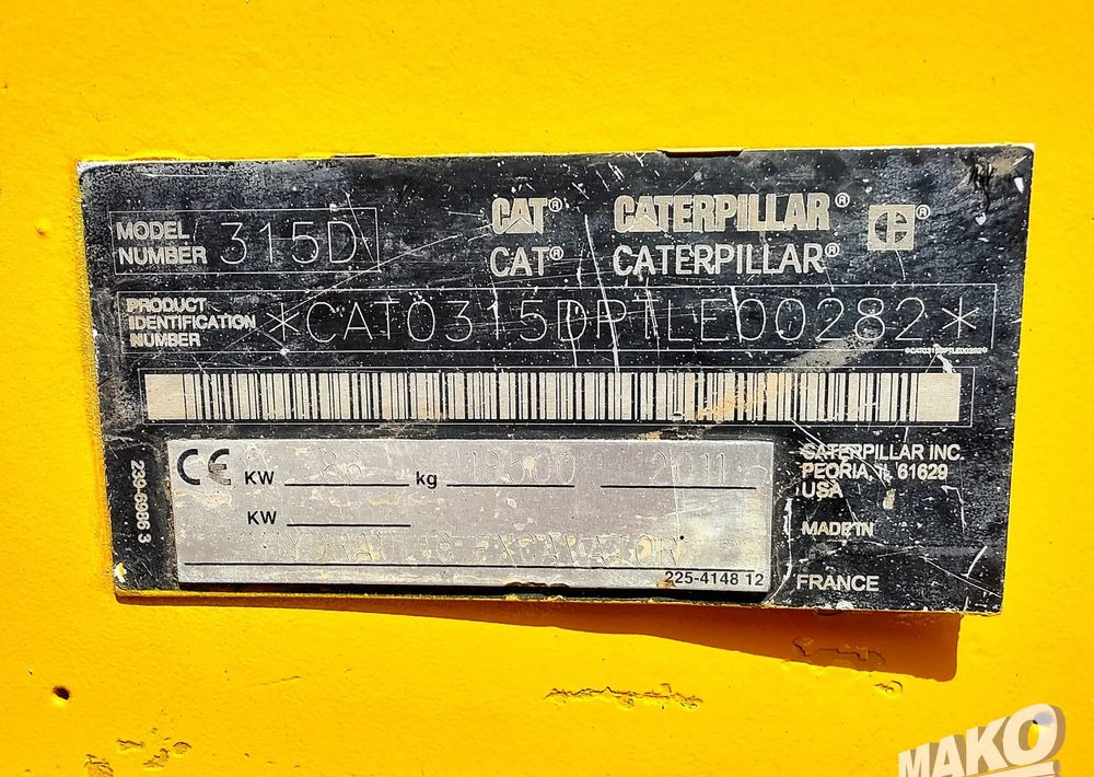 Excavadora de cadenas Caterpillar 315D: foto 13