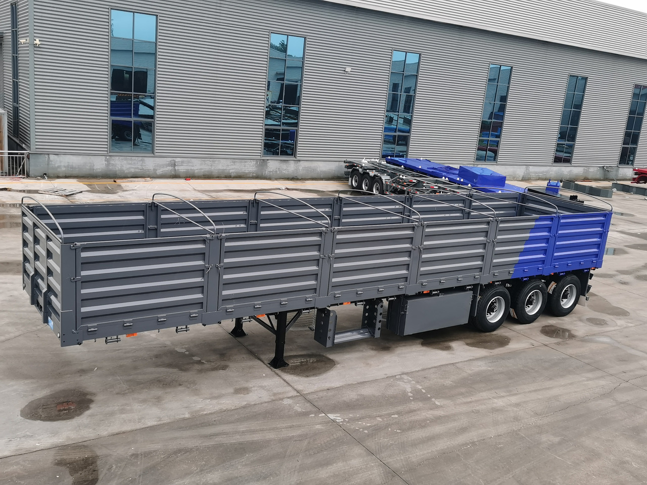 Semirremolque plataforma/ Caja abierta para transporte de materiales áridos nuevo SUNSKY Drop Side semi trailer: foto 12