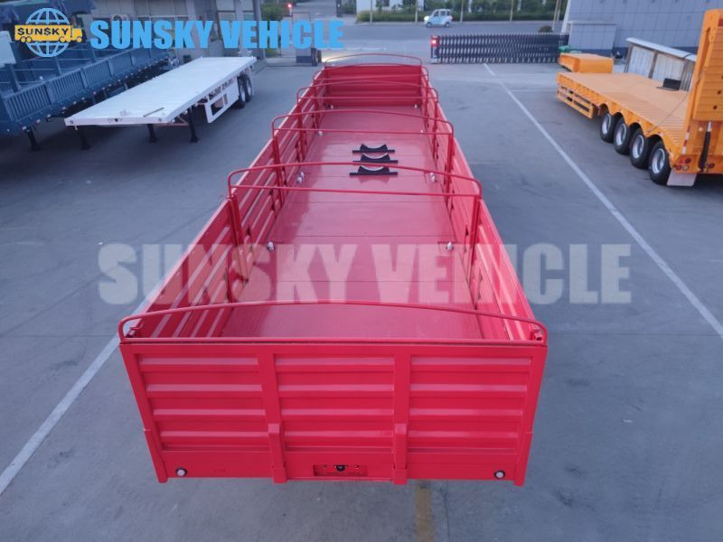 Semirremolque plataforma/ Caja abierta para transporte de materiales áridos nuevo SUNSKY Drop Side semi trailer: foto 13