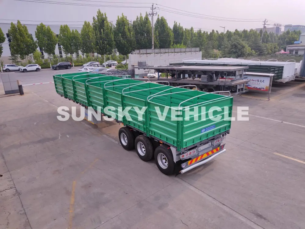 Semirremolque plataforma/ Caja abierta para transporte de materiales áridos nuevo SUNSKY HENRED TYPRE DROPSIDE TRAILER: foto 5