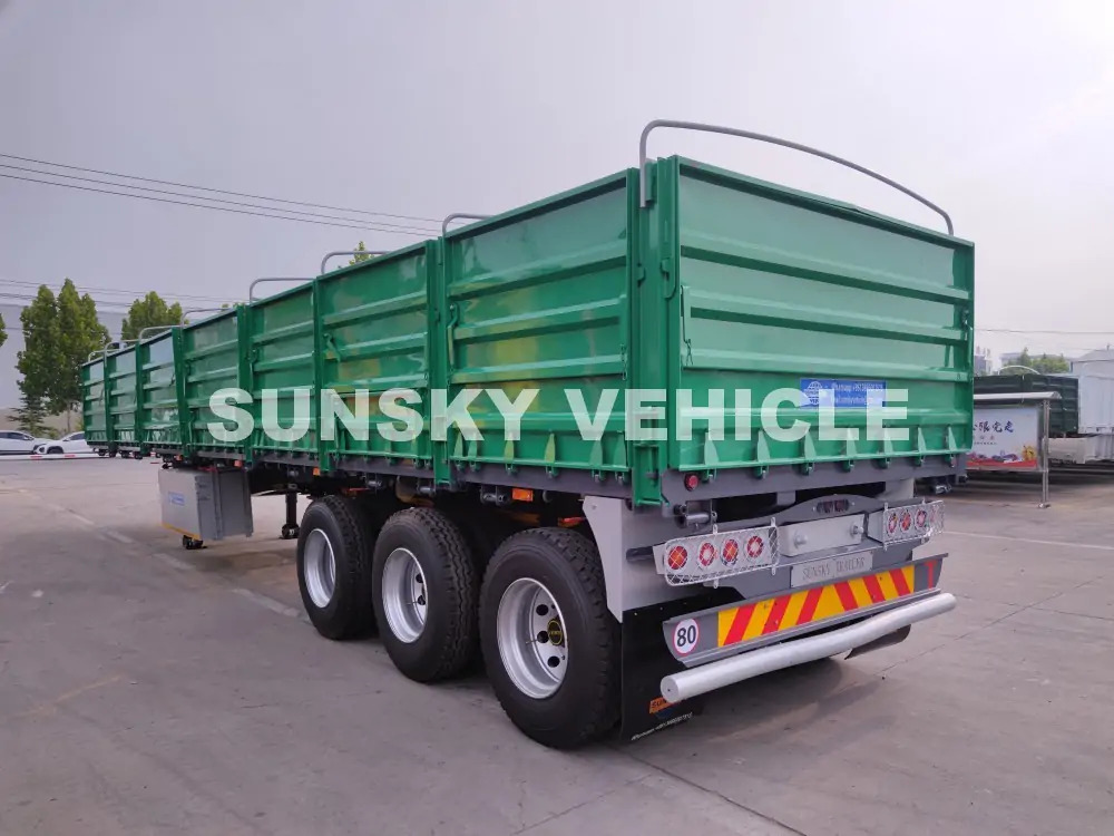 Semirremolque plataforma/ Caja abierta para transporte de materiales áridos nuevo SUNSKY HENRED TYPRE DROPSIDE TRAILER: foto 9