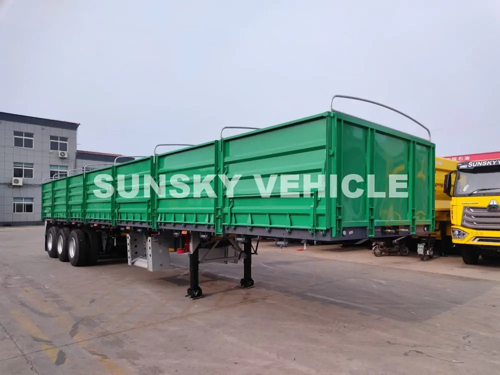 Semirremolque plataforma/ Caja abierta para transporte de materiales áridos nuevo SUNSKY HENRED TYPRE DROPSIDE TRAILER: foto 6