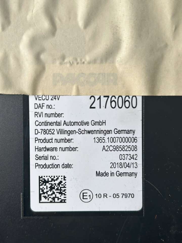 DAF XF 106 480 VECU - Unidad de control: foto 4 DAF XF 106 480 VECU - Unidad de control: foto 4