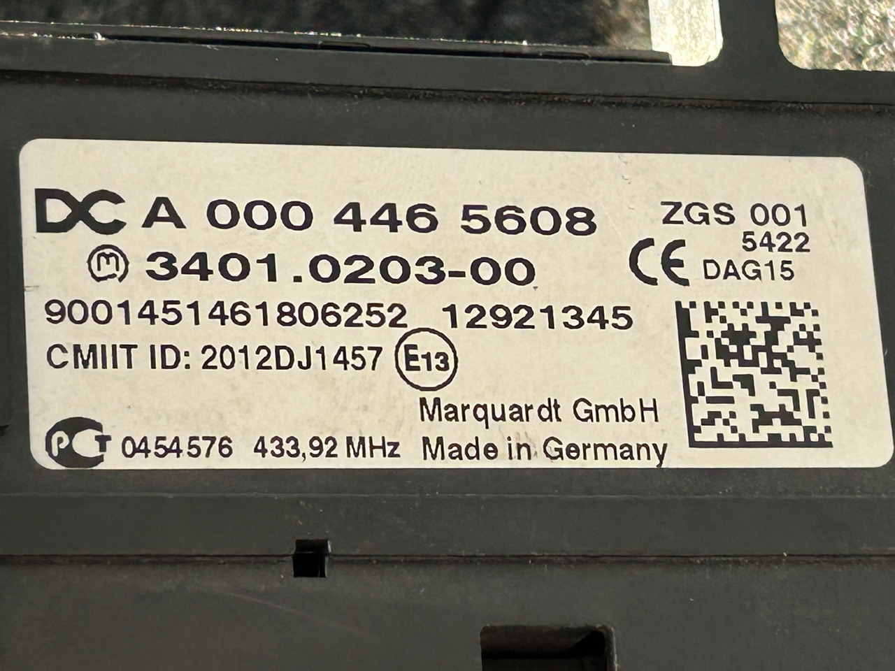 MERCEDES-BENZ ACTROS MP4 START/STOP IGNITION SWITCH - Salpicadero para Camión: foto 5 MERCEDES-BENZ ACTROS MP4 START/STOP IGNITION SWITCH - Salpicadero para Camión: foto 5