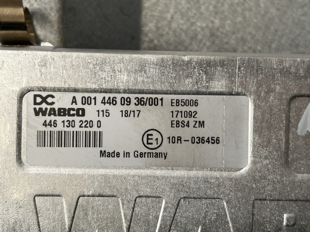 MERCEDES EBS CONTROLLER ACTROS MP4 - Unidad de control: foto 2 MERCEDES EBS CONTROLLER ACTROS MP4 - Unidad de control: foto 2