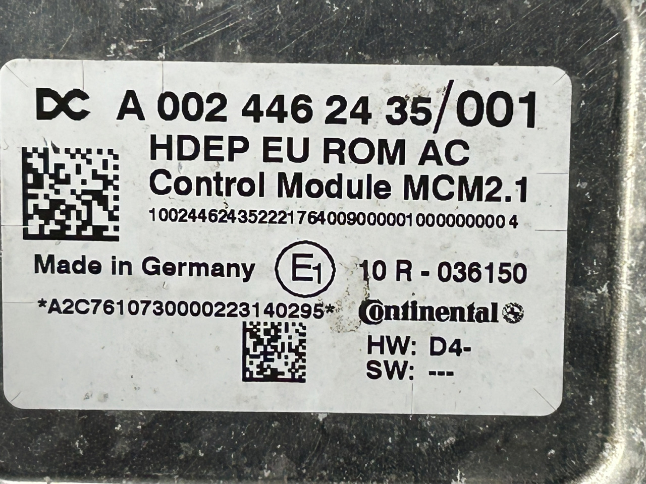 MERCEDES MCM 2.1 ACTROS MP4 OM 470 - Unidad de control para Camión: foto 3 MERCEDES MCM 2.1 ACTROS MP4 OM 470 - Unidad de control para Camión: foto 3
