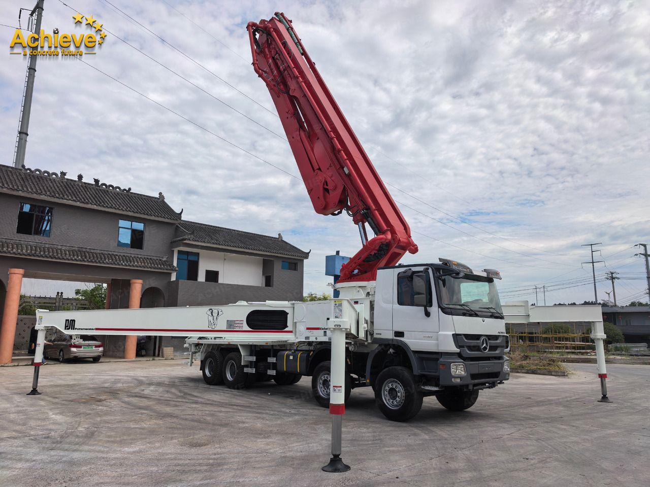 Putzmeister Putzmeister  M56-4RZ Actros 4141Mercedes-Benz Concrete pump truck 【ACHIEVE】TOP CONDITION!!! - Camión bomba de hormigón: foto 1 Putzmeister Putzmeister  M56-4RZ Actros 4141Mercedes-Benz Concrete pump truck 【ACHIEVE】TOP CONDITION!!! - Camión bomba de hormigón: foto 1