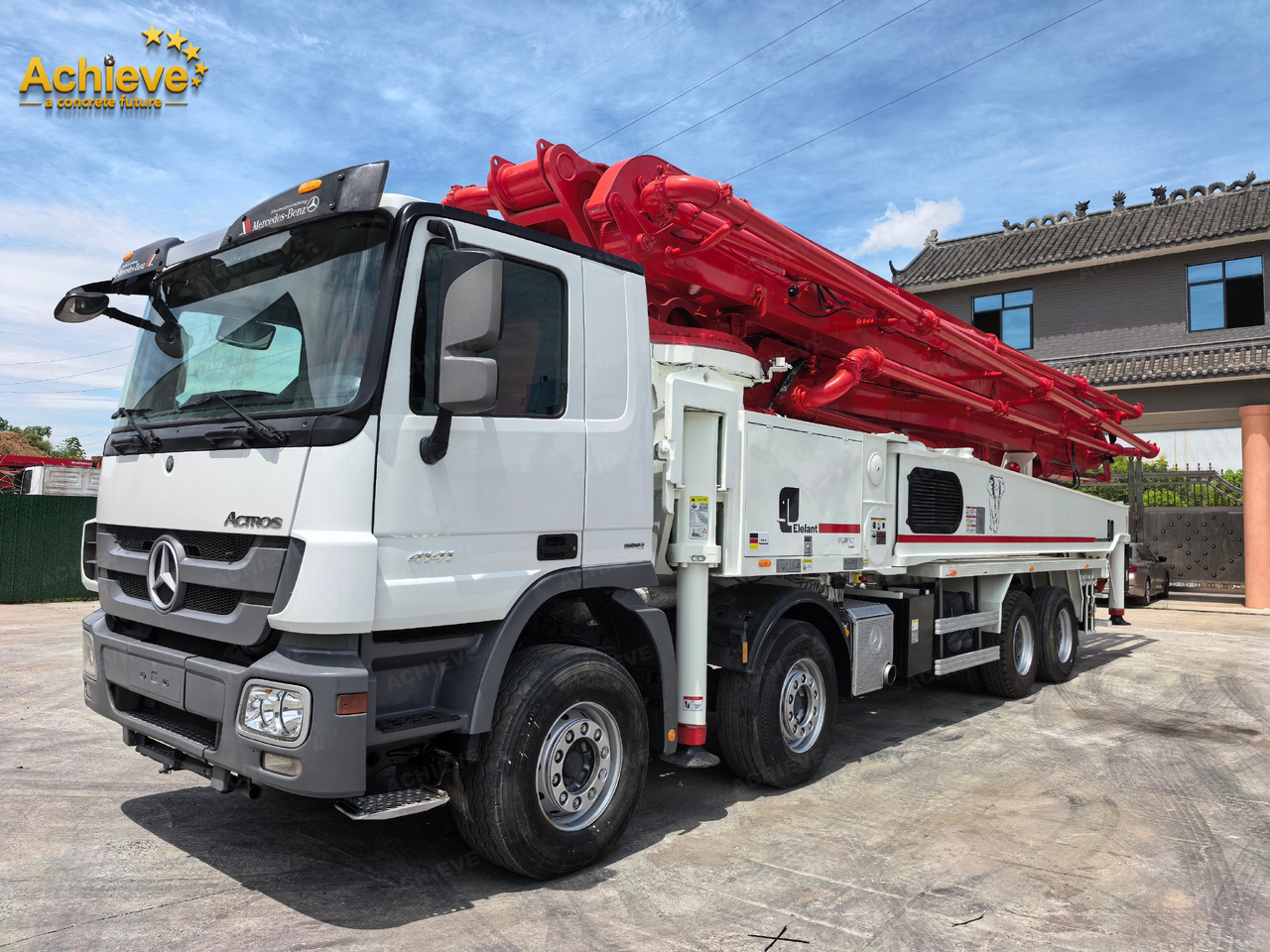 Putzmeister Putzmeister  M56-4RZ Actros 4141Mercedes-Benz Concrete pump truck 【ACHIEVE】TOP CONDITION!!! - Camión bomba de hormigón: foto 5 Putzmeister Putzmeister  M56-4RZ Actros 4141Mercedes-Benz Concrete pump truck 【ACHIEVE】TOP CONDITION!!! - Camión bomba de hormigón: foto 5