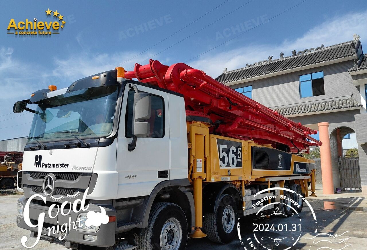 Camión bomba de hormigón Putzmeister Putzmeister  M56-4RZ Actros 4141Mercedes-Benz Concrete pump truck 【ACHIEVE】TOP CONDITION!!!: foto 12
