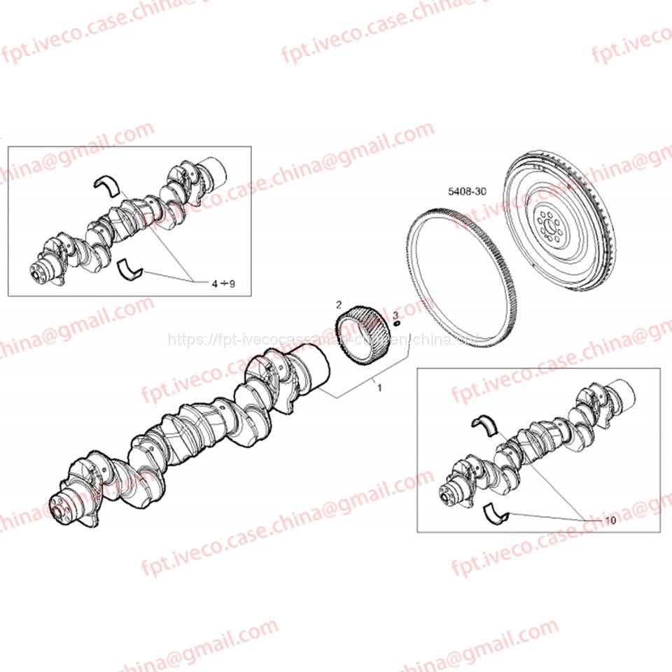 FPT IVECO CASE Cursor9Bus F2CFE612D*J231/F2CFE612A*J098 5802748674 CRANK SHAFT 504379916 - Cigüeñal para Autobús: foto 3 FPT IVECO CASE Cursor9Bus F2CFE612D*J231/F2CFE612A*J098 5802748674 CRANK SHAFT 504379916 - Cigüeñal para Autobús: foto 3
