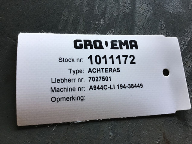 Eje y piezas Liebherr Axle: foto 10