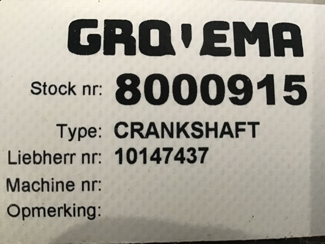 Liebherr Crankshaft - Cigüeñal: foto 3 Liebherr Crankshaft - Cigüeñal: foto 3