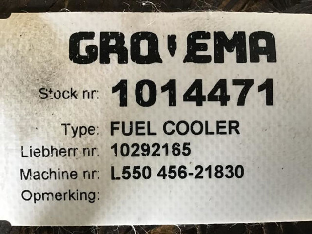 Liebherr Fuelcooler - Radiador: foto 4 Liebherr Fuelcooler - Radiador: foto 4