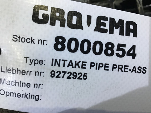 Liebherr Intakepipe - Tubo de admisión de aire: foto 5 Liebherr Intakepipe - Tubo de admisión de aire: foto 5