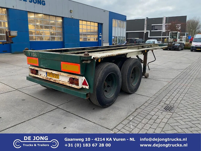 Groenewegen Container Chassis / 20 FT / BPW / Double Tyres - Semirremolque portacontenedore/ Intercambiable: foto 1 Groenewegen Container Chassis / 20 FT / BPW / Double Tyres - Semirremolque portacontenedore/ Intercambiable: foto 1