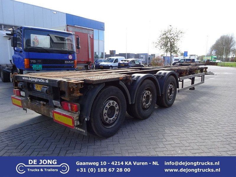 Krone SD Chassis / ADR / 2x Extendable / MB + Disc / 2x Lift Axle - Semirremolque portacontenedore/ Intercambiable: foto 1 Krone SD Chassis / ADR / 2x Extendable / MB + Disc / 2x Lift Axle - Semirremolque portacontenedore/ Intercambiable: foto 1