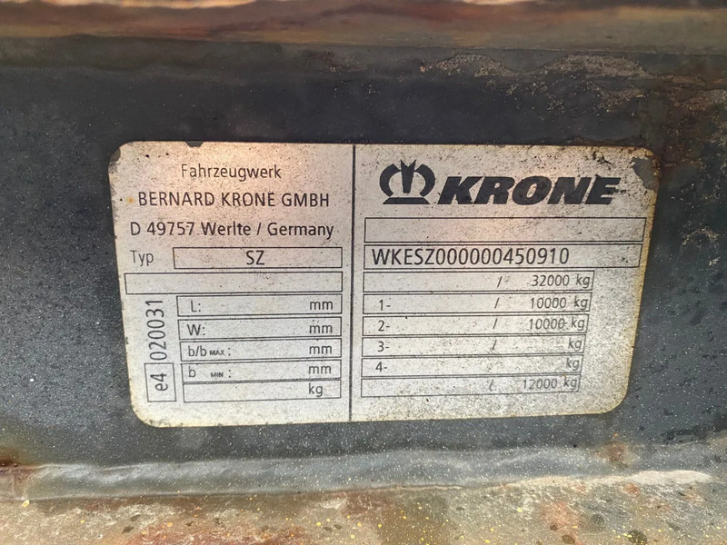 Semirremolque portacontenedore/ Intercambiable Krone SZ / 20 FT Container Chassis / BPW: foto 9