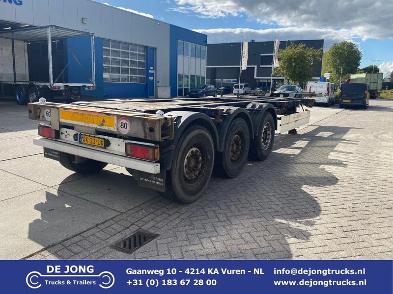 Schmitz Cargobull SCF 24 Chassis / SAF + Disc / 2x Extendable / Lift Axle - Semirremolque portacontenedore/ Intercambiable: foto 1 Schmitz Cargobull SCF 24 Chassis / SAF + Disc / 2x Extendable / Lift Axle - Semirremolque portacontenedore/ Intercambiable: foto 1