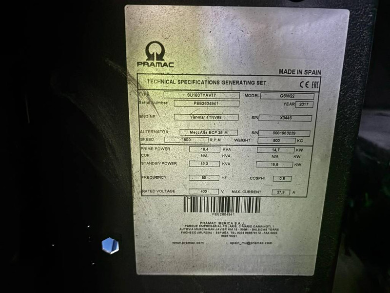 Pramac GSW 22 - Pump Trailer - Generador industriale: foto 5 Pramac GSW 22 - Pump Trailer - Generador industriale: foto 5