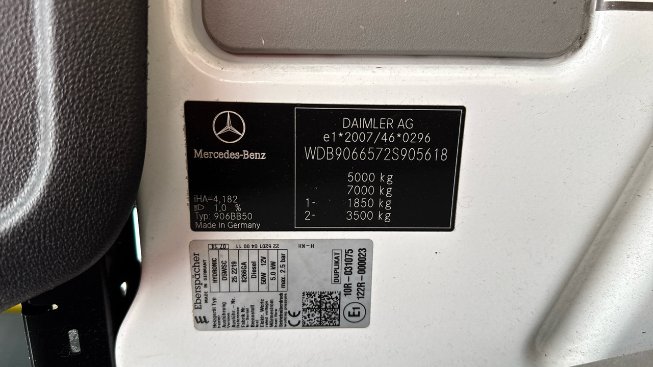 Minibús, Furgoneta de pasajeros MERCEDES-BENZ SPRINTER  516 CDI: foto 12