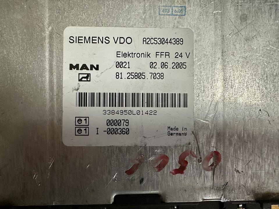 MAN SIEMENS VDO ELEKTRONIK FFR Steuergerät 81.25805.7038 - Unidad de control para Camión: foto 2 MAN SIEMENS VDO ELEKTRONIK FFR Steuergerät 81.25805.7038 - Unidad de control para Camión: foto 2