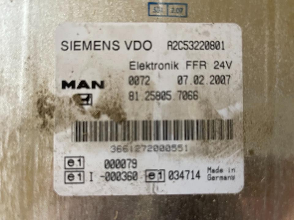 MAN SIEMENS VDO ELEKTRONIK FFR Steuergerät 81.25805.7066 - Unidad de control para Camión: foto 2 MAN SIEMENS VDO ELEKTRONIK FFR Steuergerät 81.25805.7066 - Unidad de control para Camión: foto 2