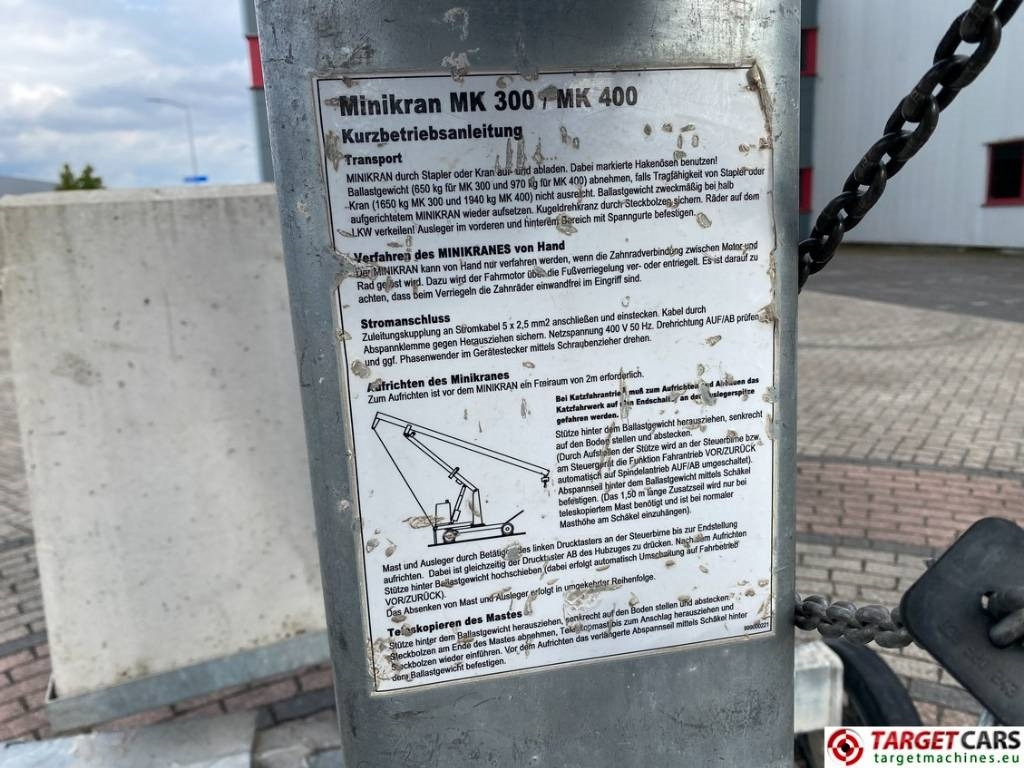 Grúa torre Böcker Boecker MK400 Mini Crane 600cm 400KG: foto 33