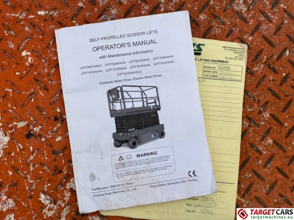 Plataforma de tijeras Dingli JCPT1612DC Electric Scissor Work Lift 1570cm: foto 18