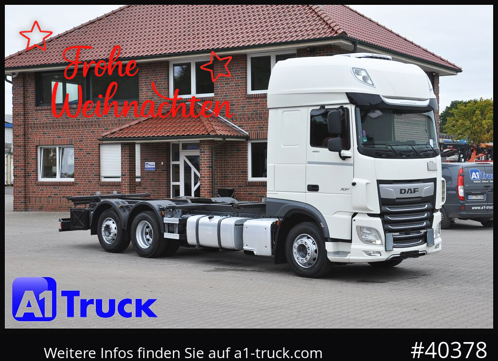 DAF DAF XF 480 FAN SSC Intarder, Lenkachse Standlklima - Camión portacontenedore/ Intercambiable: foto 1 DAF DAF XF 480 FAN SSC Intarder, Lenkachse Standlklima - Camión portacontenedore/ Intercambiable: foto 1
