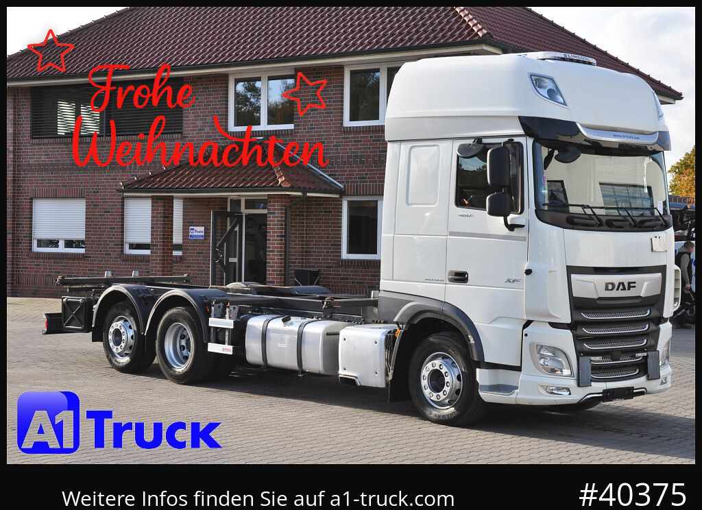 DAF DAF XF 480 FAN SSC Intarder, Lenkachse Standlklima - Camión portacontenedore/ Intercambiable: foto 1 DAF DAF XF 480 FAN SSC Intarder, Lenkachse Standlklima - Camión portacontenedore/ Intercambiable: foto 1