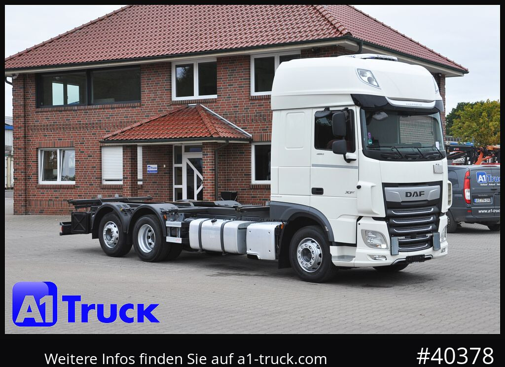 DAF DAF XF 480 FAN SSC Intarder, Lenkachse Standlklima - Camión portacontenedore/ Intercambiable: foto 1 DAF DAF XF 480 FAN SSC Intarder, Lenkachse Standlklima - Camión portacontenedore/ Intercambiable: foto 1