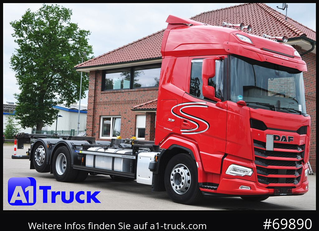 DAF XF 480, BDF, 7,45, 7,82, Lift-Lenkachse, - Camión portacontenedore/ Intercambiable: foto 1 DAF XF 480, BDF, 7,45, 7,82, Lift-Lenkachse, - Camión portacontenedore/ Intercambiable: foto 1