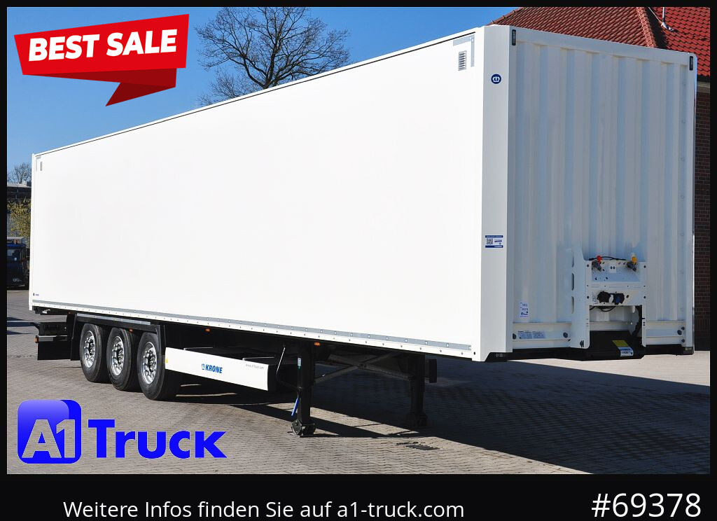 Semirremolque caja cerrada KRONE SD Koffer, Liftachse, Code XL, VDI 2700, SOFORT: foto 1