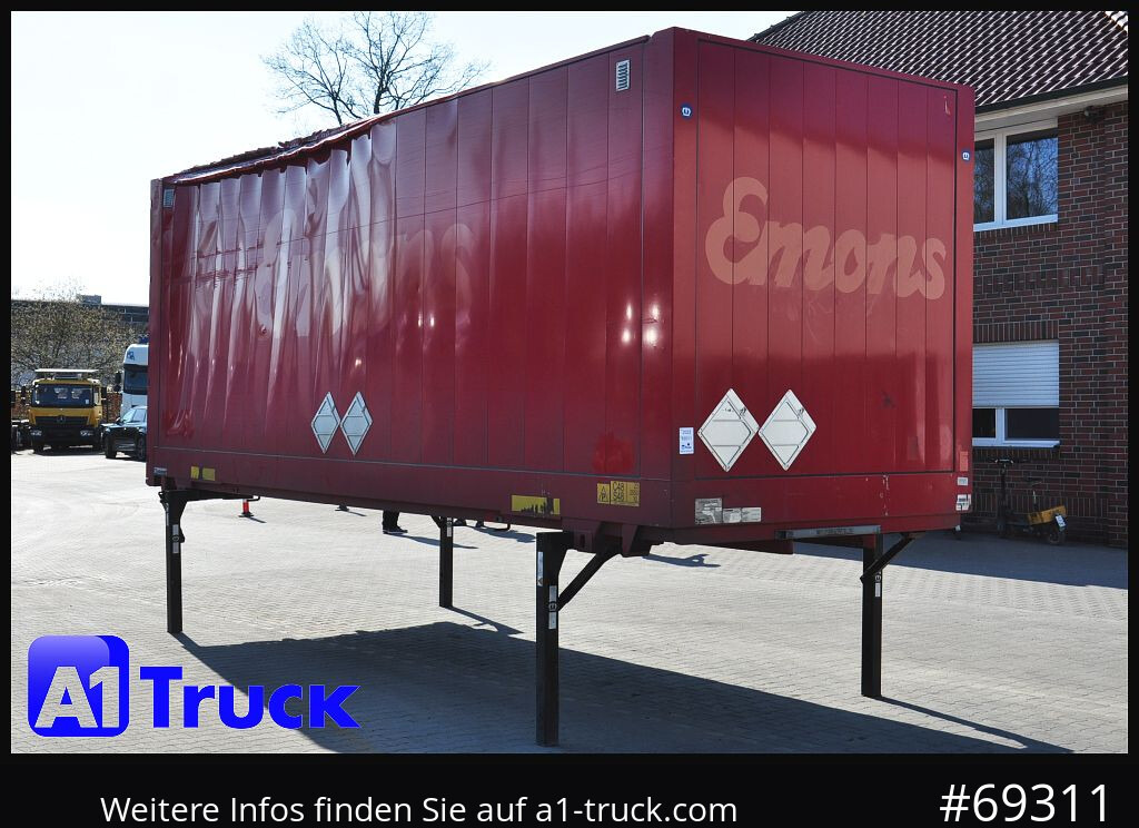 KRONE WB BDF 7,45 Koffer, 2770mm innen, beschädigt - Caja cerrada: foto 1 KRONE WB BDF 7,45 Koffer, 2770mm innen, beschädigt - Caja cerrada: foto 1