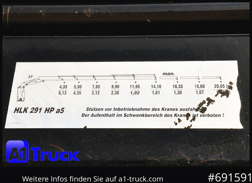 Camión caja abierta, Camión grúa MERCEDES-BENZ Actros 1844 MP3, Kran MKG 291 HP 5+3 Funk, TÜV 06/2026: foto 15 Camión caja abierta, Camión grúa MERCEDES-BENZ Actros 1844 MP3, Kran MKG 291 HP 5+3 Funk, TÜV 06/2026: foto 15