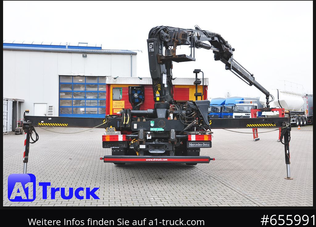 Camión caja abierta, Camión grúa MERCEDES-BENZ Actros 2546 MP 3, HIAB Kran, Lift-Lenkachse,: foto 9