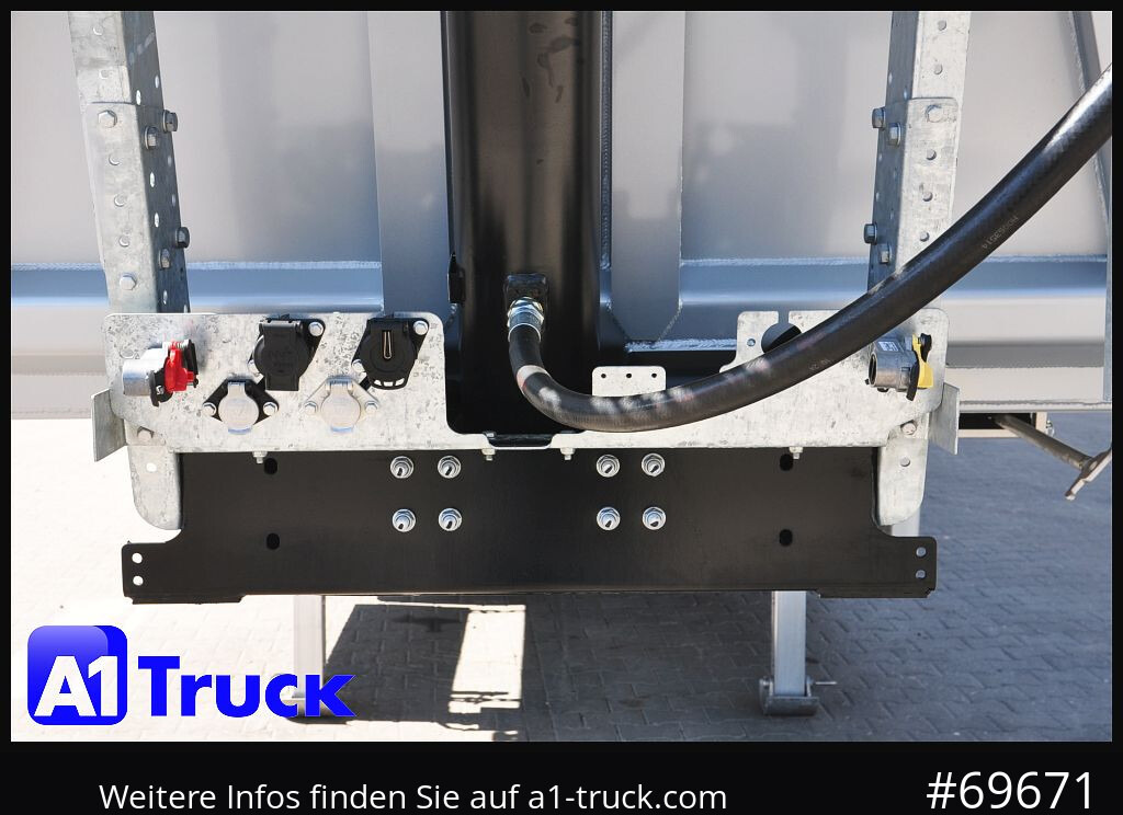 REISCH RHKS, Alu-Kippmulde 52m³, Kombitüren, Alufelgen, Liftachse, - Semirremolque volquete: foto 4 REISCH RHKS, Alu-Kippmulde 52m³, Kombitüren, Alufelgen, Liftachse, - Semirremolque volquete: foto 4