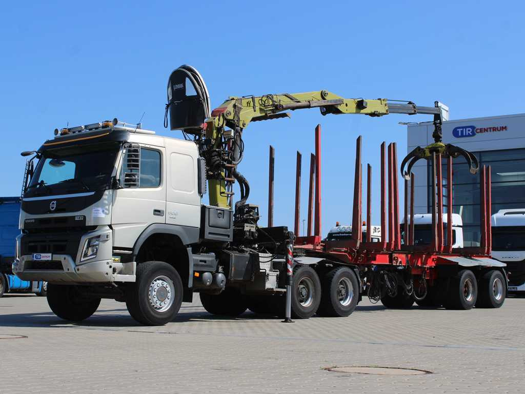 Volvo FMX 500, 6X6, LOGLIFT F265Z95 + DOLL trailer (2007) - Cabeza tractora, Semirremolque maderero: foto 1 Volvo FMX 500, 6X6, LOGLIFT F265Z95 + DOLL trailer (2007) - Cabeza tractora, Semirremolque maderero: foto 1