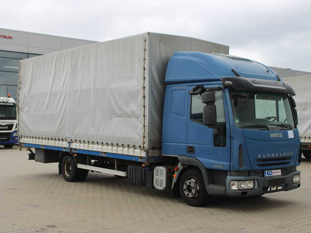 Iveco EUROCARGO 75E18, EURO 4, PNEU 80% - Camión lona: foto 3 Iveco EUROCARGO 75E18, EURO 4, PNEU 80% - Camión lona: foto 3