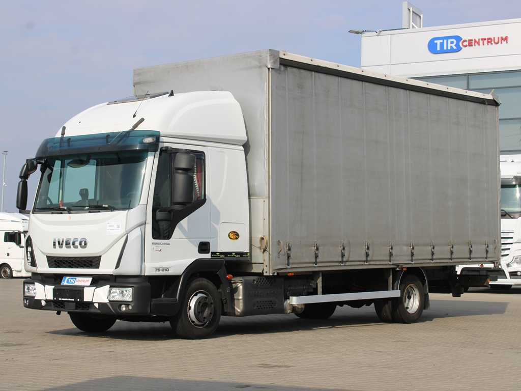 Iveco EUROCARGO 75E210, EURO 6, PNEU 80% - Camión lona: foto 1 Iveco EUROCARGO 75E210, EURO 6, PNEU 80% - Camión lona: foto 1