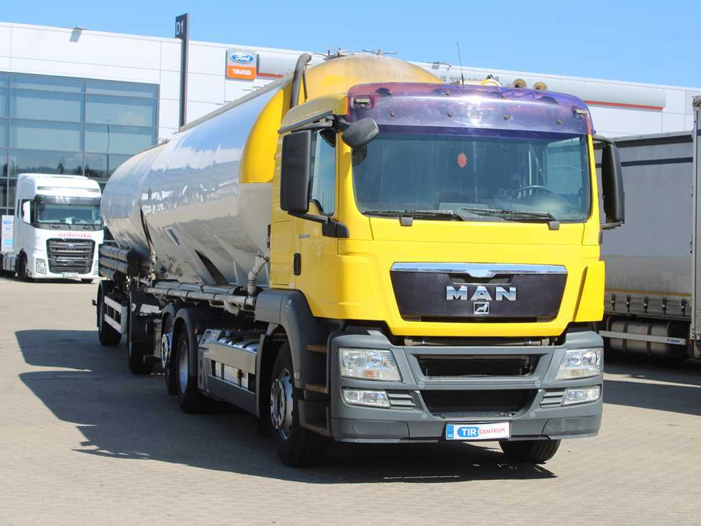 MAN TGA 26.440, 6x2, EURO 5, FELDBINDER 30m3, LIFTING AXLE, SILO + SPITZER (2006) - Camión cisterna: foto 3 MAN TGA 26.440, 6x2, EURO 5, FELDBINDER 30m3, LIFTING AXLE, SILO + SPITZER (2006) - Camión cisterna: foto 3