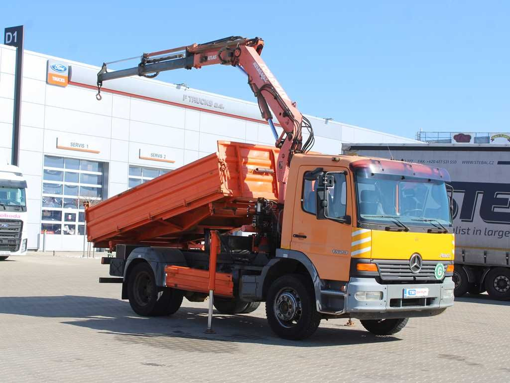 Mercedes-Benz Actros 1523, CRANE ATLAS 60.1, THREESSIDED - Camión volquete, Camión grúa: foto 2 Mercedes-Benz Actros 1523, CRANE ATLAS 60.1, THREESSIDED - Camión volquete, Camión grúa: foto 2