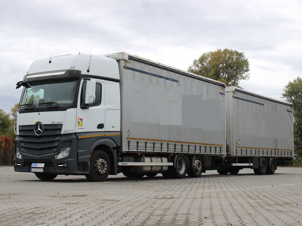 Mercedes-Benz Actros 2542, 6X2, LIFTING AXLE + PANAV TVK18M - Camión lona: foto 1 Mercedes-Benz Actros 2542, 6X2, LIFTING AXLE + PANAV TVK18M - Camión lona: foto 1